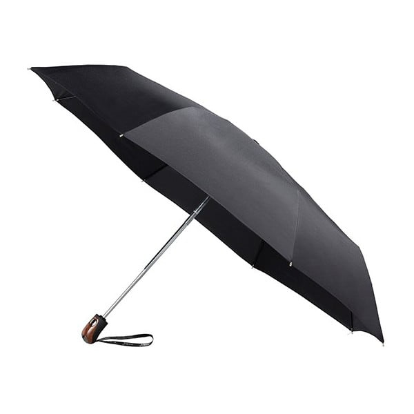 Umbrelă anti-vânt pliabilă Ambiance Bois Minimal, ⌀ 98 cm, negru