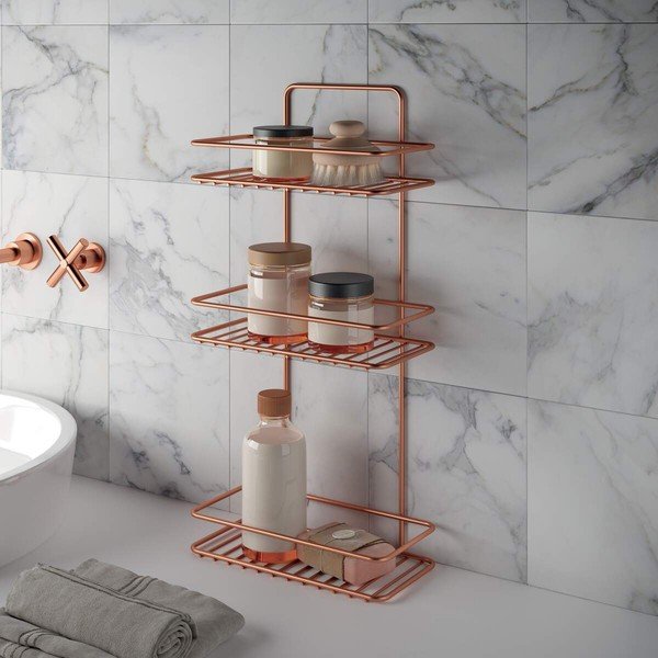 Etajeră cu 3 rafturi pentru baie Metaltex Copper-image-2