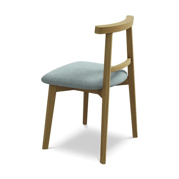 Scaun de dining albastru din lemn masiv Ohelo – Makamii-image-3