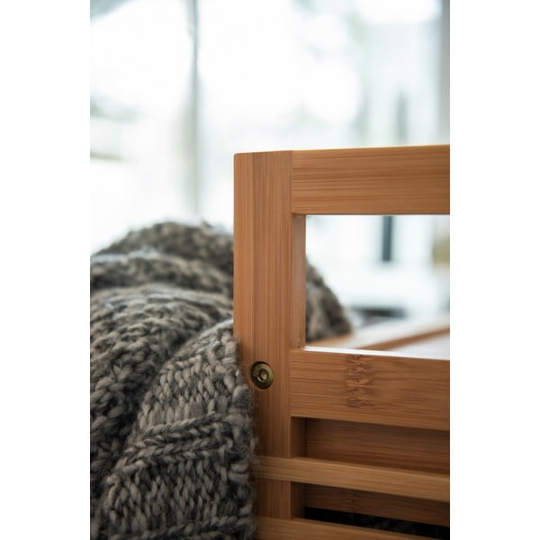 Dulap de baie gri/în culoare naturală jos din bambus 40x56 cm Bahari – Wenko-image-2