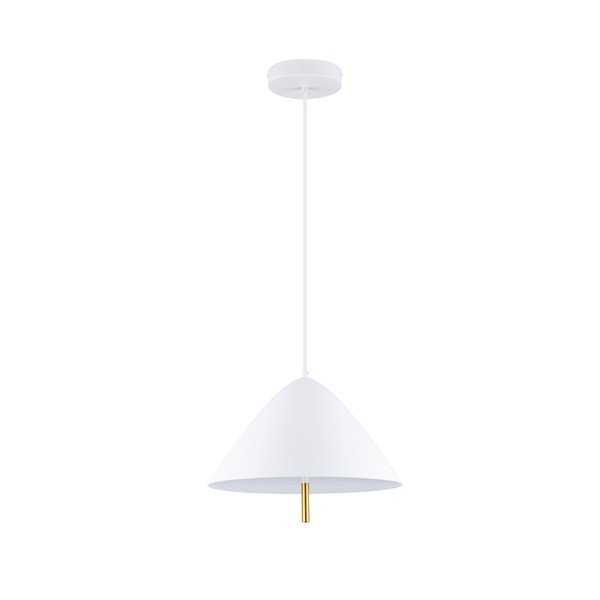 Lustră albă LED din metal cu abajur din metal ø 40 cm Oros – Nova Luce