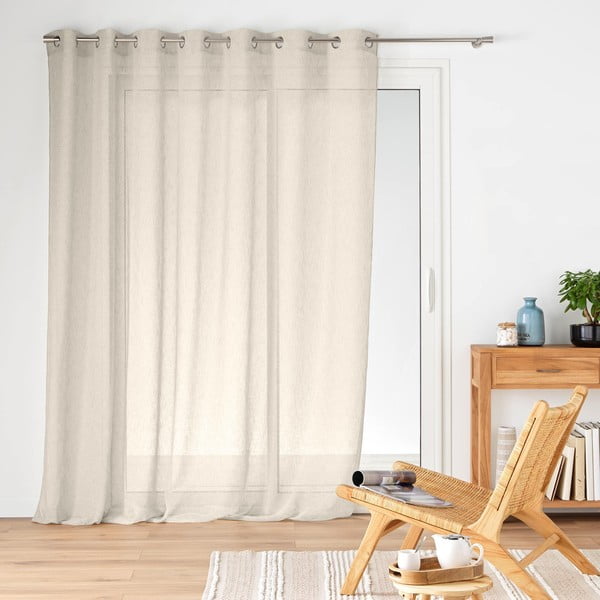 Perdea în culoare naturală 240x240 cm Carlin – douceur d'intérieur-image-1