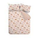 Lenjerie de pat portocalie-bej pentru pat dublu 200x200 cm Woodland Fox – Catherine Lansfield