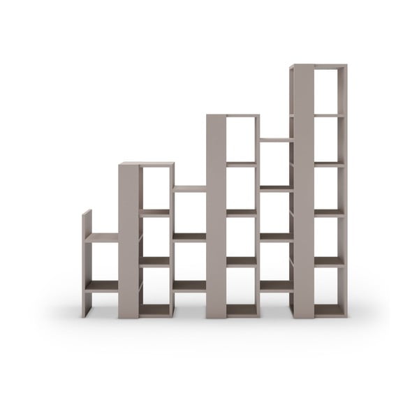 Etajeră gri/bej 158x151 cm Anissa – Marckeric