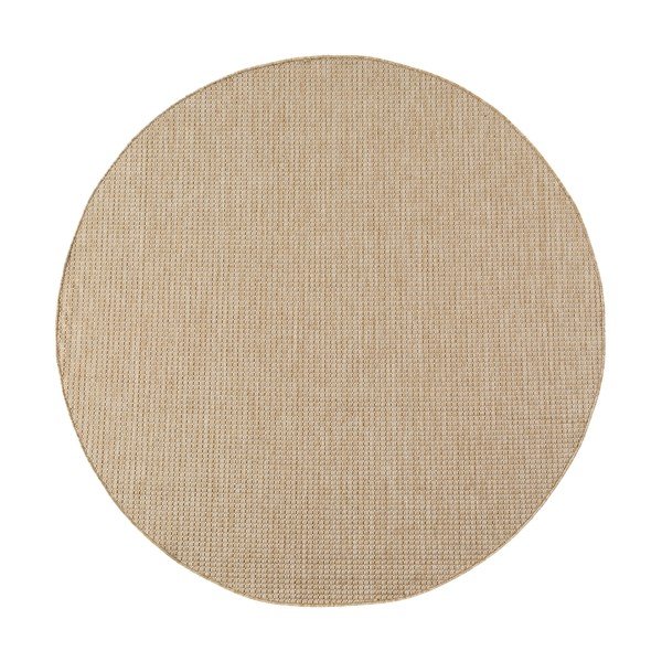 Covor pentru exterior și interior bej rotund ø 120 cm Mira 1450 – Ayyildiz Carpets