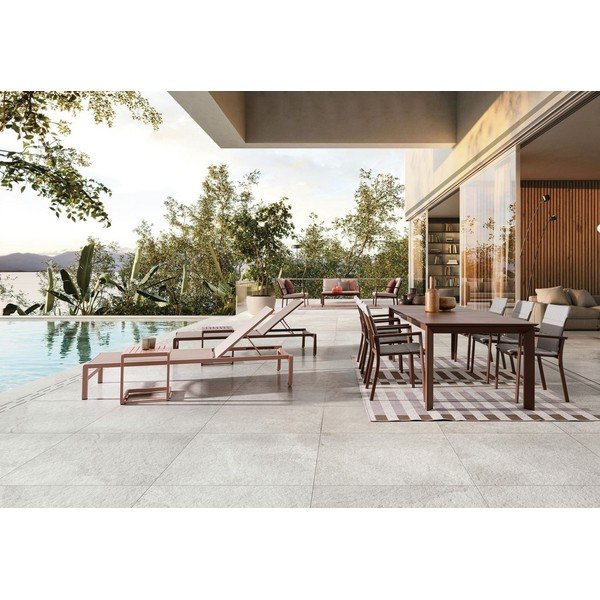 Scaun de grădină taupe din metal Konnor – Bizzotto-image-1