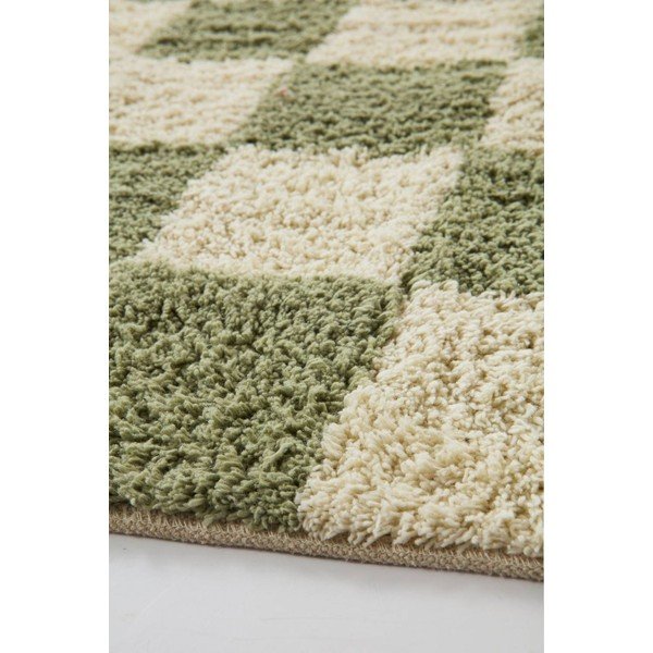 Covor verde/crem din bumbac 200x300 cm Mela – Jotex-image-3
