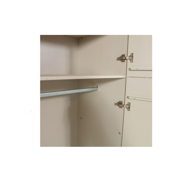 Șifonier gri deschis din lemn de pin 90x210x55 cm Mees – WOOOD-image-4