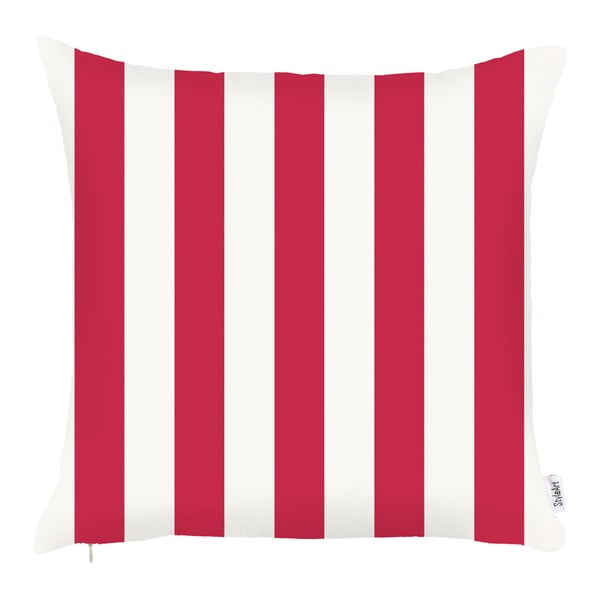 Față de pernă Mike & Co. NEW YORK Stripes, 43 x 43 cm, roșu