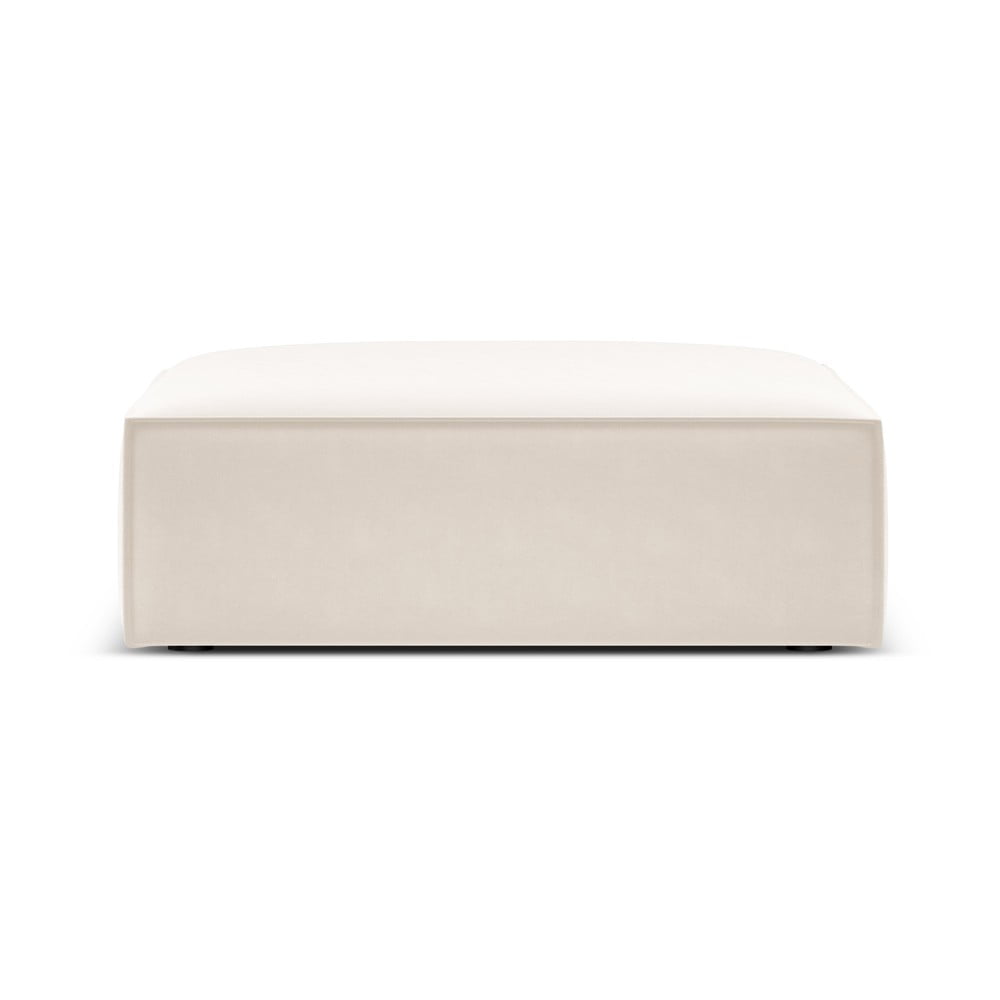 Taburet bej cu tapițerie din catifea Vanda – Mazzini Sofas