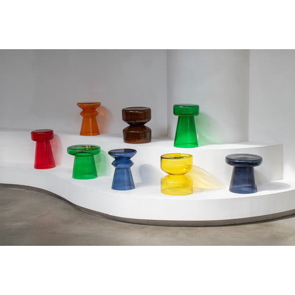 Măsuță auxiliară rotundă din sticlă ø 32 cm Amarre  – Leitmotiv-image-1