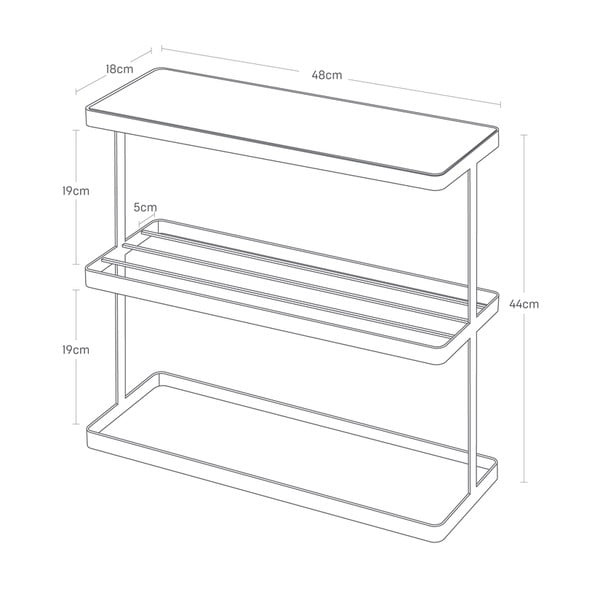 Măsuță auxiliară 18x48 cm Frame – YAMAZAKI-image-2
