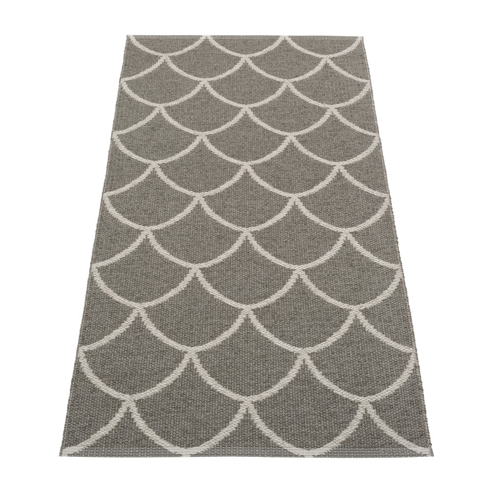 Covor tip traversă pentru interior și exterior gri 70x150 cm Kotte Charcoal – Pappelina