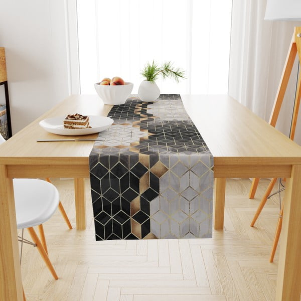 Napron de masă 140x45 cm Optic - Minimalist Cushion Covers-image-2