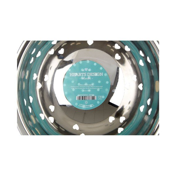 Vas strecurătoare Premier Housewares Hearts, alb-image-3
