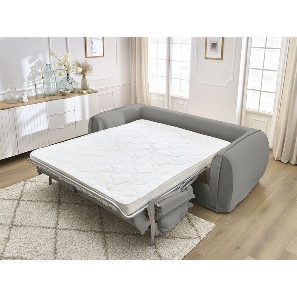 Canapea gri închis pentru dormitul zilnic/extensibilă 236 cm Archimede – Bobochic Paris-image-1