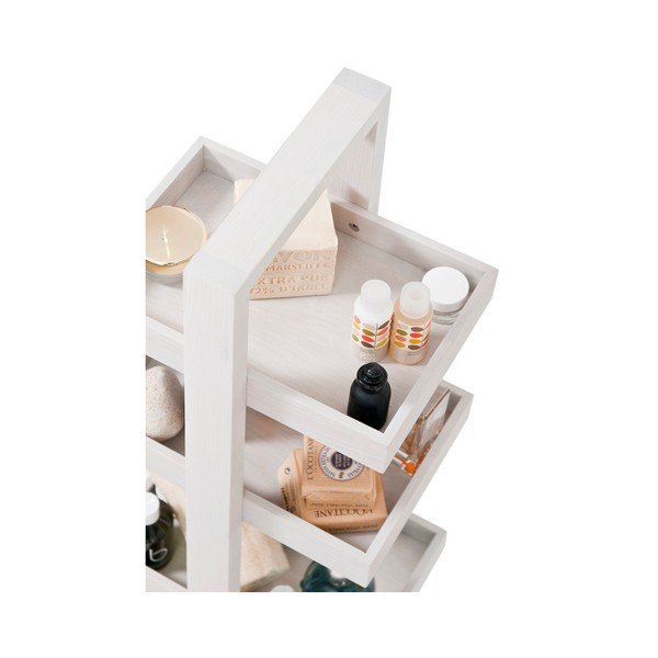 Raft din lemn de stejar Wireworks Caddy Quatro, gri-image-1