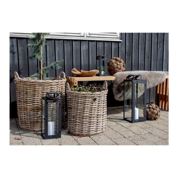 Set 2 coșuri din ratan House Nordic Indo-image-3