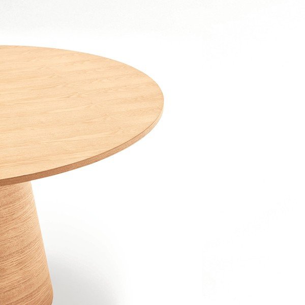 Masă de dining rotundă cu aspect de lemn de frasin ø 157 cm Cep – Teulat-image-4