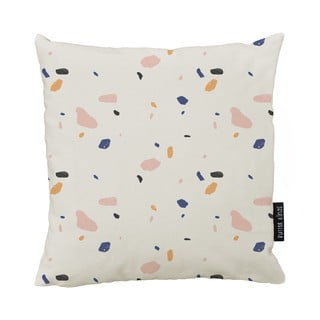 Față de pernă  decorativă din bumbac Butter Kings Terrazzo Shapes, 50 x 50 cm, bej