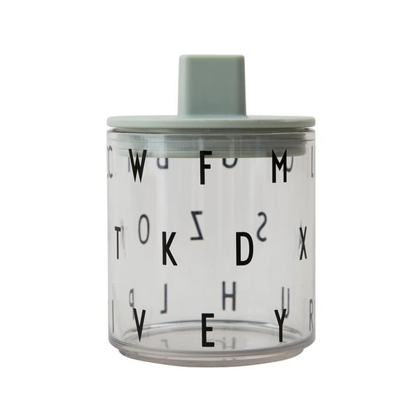 Capac pentru cană copii Design Letters, ø 7 cm, verde-image-3