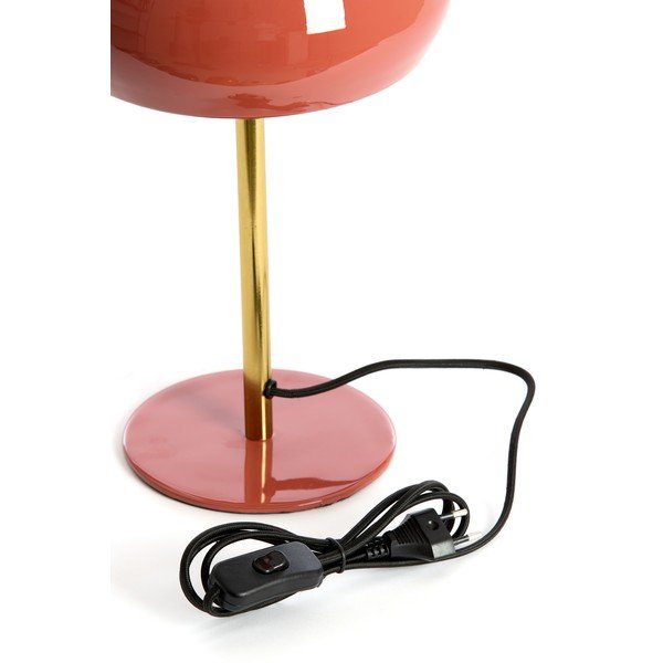 Veioză în culoarea somonului cu abajur din metal (înălțime 34 cm) Surin – Light & Living-image-3