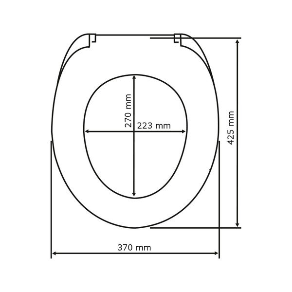 Capac WC din lemn Wenko Wood, 42,5 x 37 cm-image-3