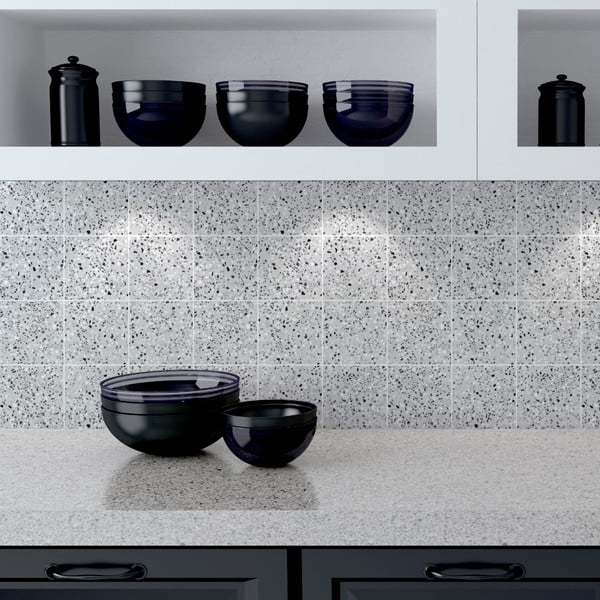 Autocolante pentru gresie 60 buc. 10x10 cm Terrazo – Ambiance-image-3