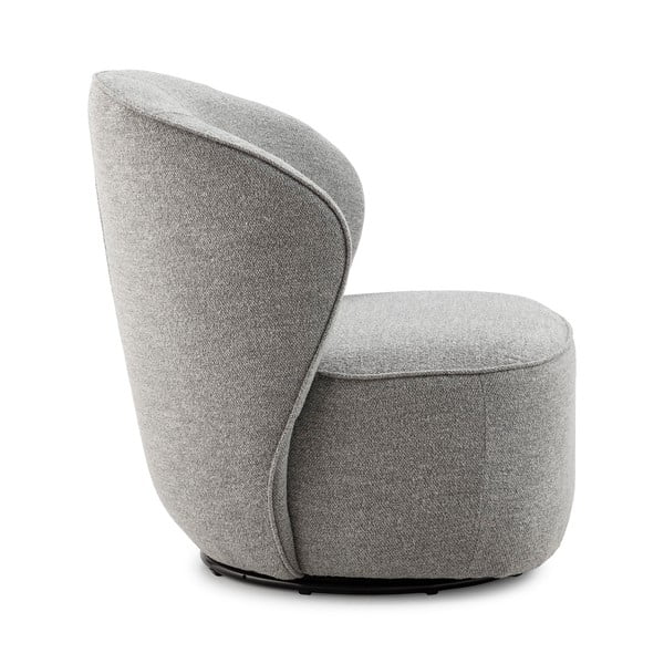Fotoliu gri deschis pivotant Edna – MOME-image-2