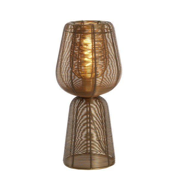 Veioză bronz din metal (înălțime 42 cm) Aboso – Light & Living-image-1