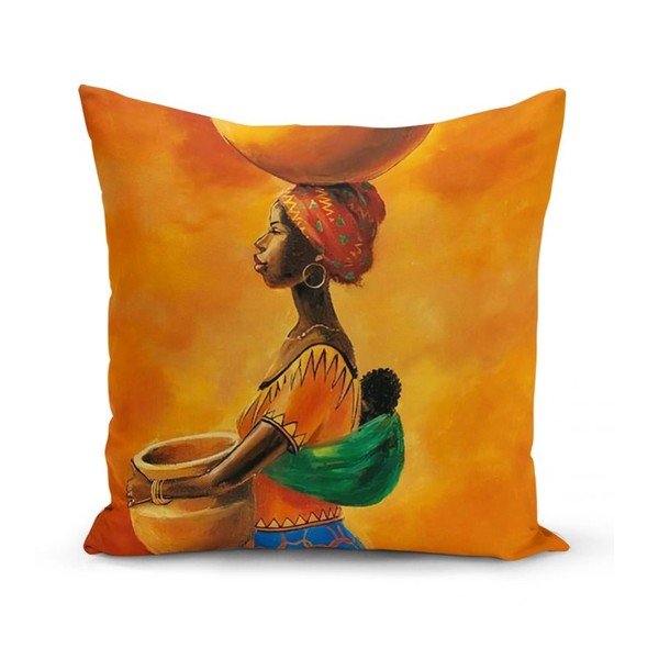 Set 3 fețe de pernă Minimalist Cushion Covers African Culture, 45 x 45 cm-image-2