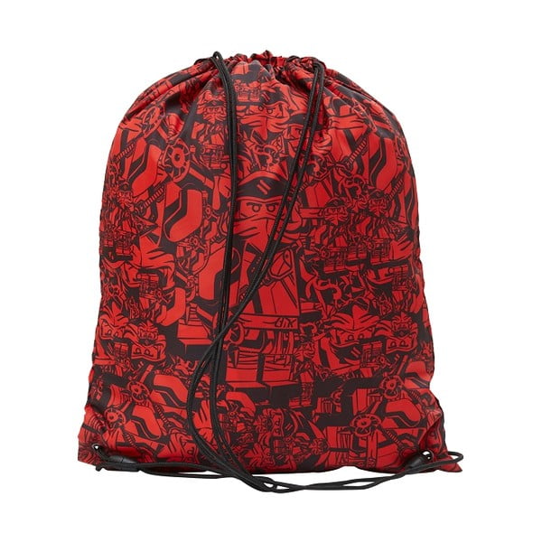 Set cu 3 piese pentru școală: ghiozdan, penar și sac LEGO® Ninjago Easy, roșu-image-3