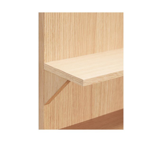 Raft în culoare naturală etajat cu aspect de lemn de stejar 40 cm Straight – Hübsch-image-3