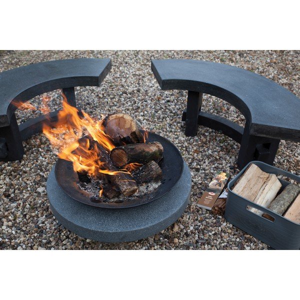 Bancă din granit pentru șemineu Esschert Design-image-1