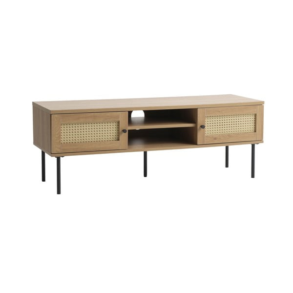 Comodă TV în culoare naturală cu aspect de lemn de stejar 120x43 cm Pensacola – Unique Furniture-image-4