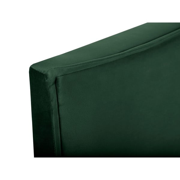 Tăblie de pat verde-închis 140x120 cm Natalia – Milo Casa-image-1