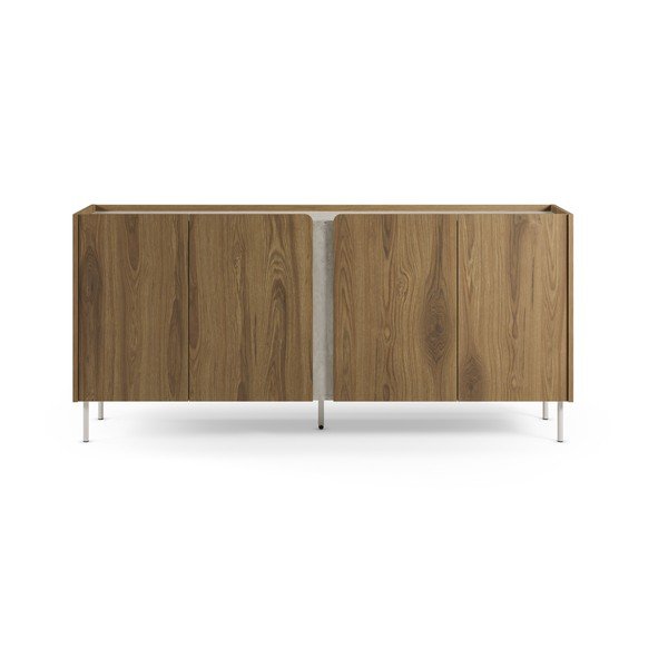 Comodă în culoare naturală cu aspect de lemn de stejar 180x83x40,5 cm Lucile – Marckeric