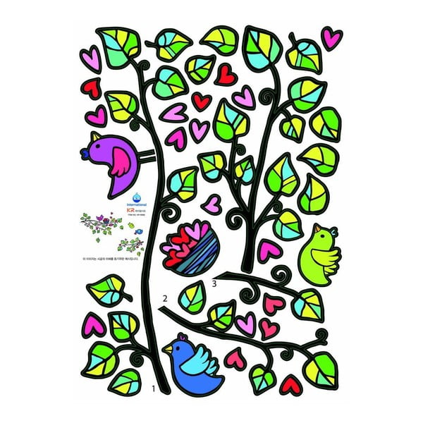 Set autocolante Fanastick Birds And Hearts-image-3