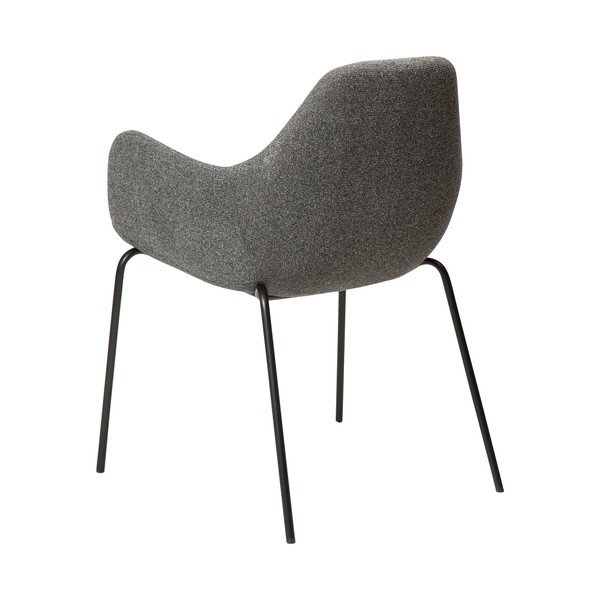 Fotoliu gri cu tapițerie din țesătură bouclé Zimmer – DAN-FORM Denmark-image-4