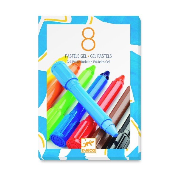 Set 8 creioane cu gel Djeco Klasik-image-1