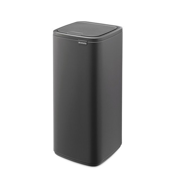 Coș de gunoi gri închis cu senzori de atingere din oțel 30 l Bo Touch – Brabantia