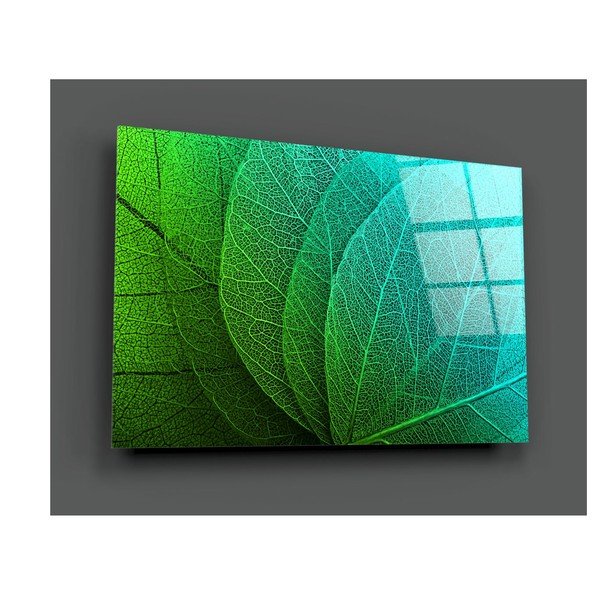 Tablou din sticlă Insigne Green Leaf-image-3
