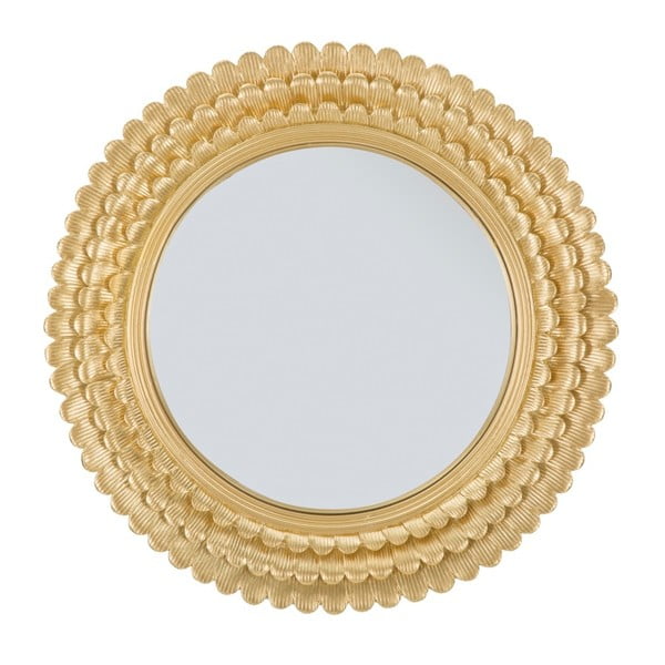 Oglindă de perete cu ramă din fier Mauro Ferretti Glam Lamin, ⌀ 43 cm