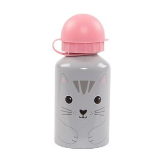 Sticlă pentru apă Sass & Belle Nori Cat, gri - roz