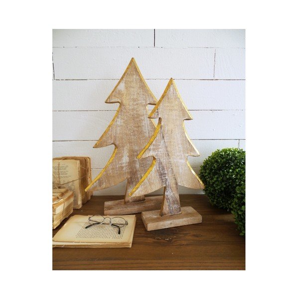 Set 2 brazi decorativi din lemn Orchidea Milano Pinetrees Garde