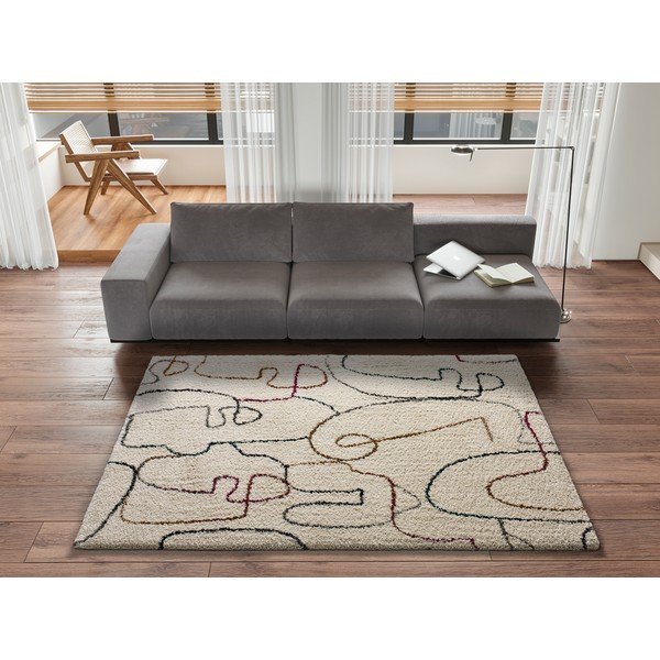 Covor Universal Ikone, 80 x 150 cm, alb - crem-image-1