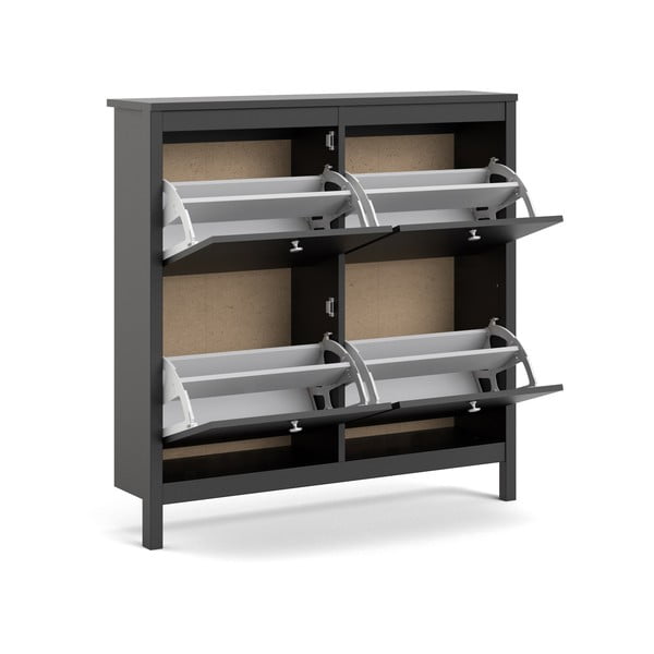 Pantofar negru cu deschidere înclinată Madrid – Tvilum-image-4