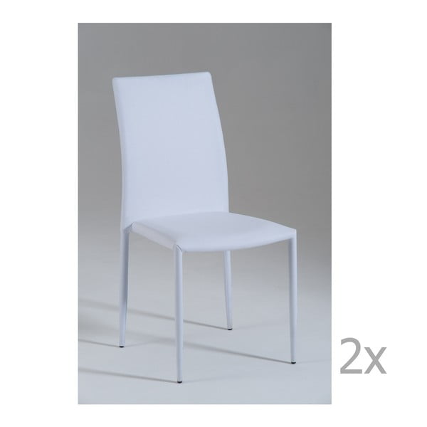 Set 2 scaune Castagnetti Fabi, alb