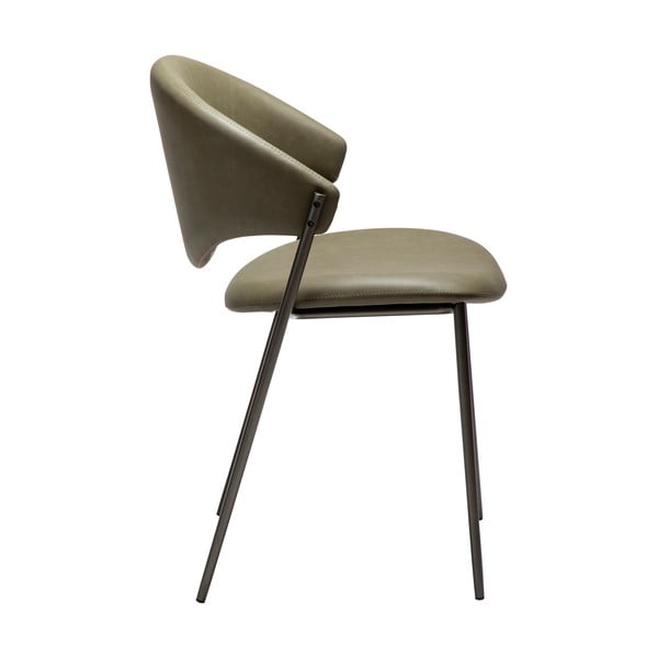 Scaun de dining kaki din imitație de piele Zone – DAN-FORM Denmark-image-2