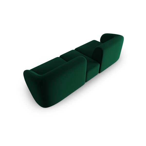 Canapea verde cu tapițerie din catifea 246 cm Paolo – Milo Casa-image-3